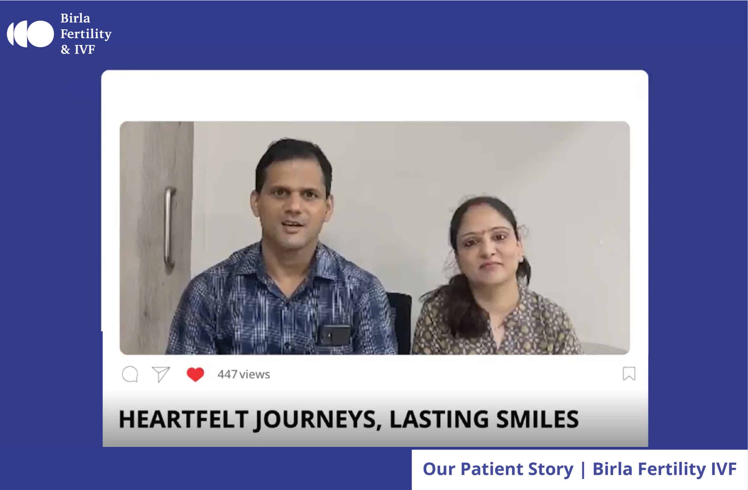 IVF treatment with complete transparency , won us over
